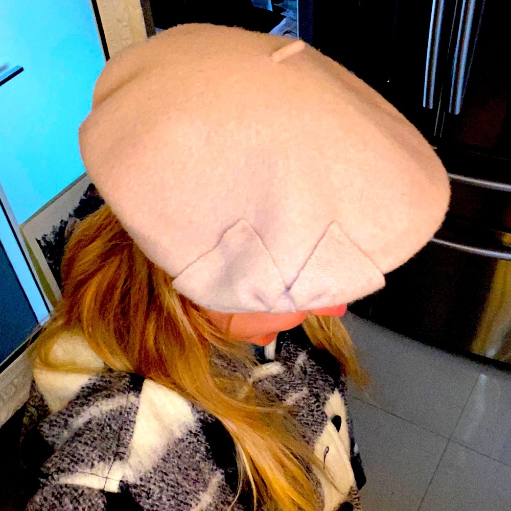 Adorable Pink Wool Beret